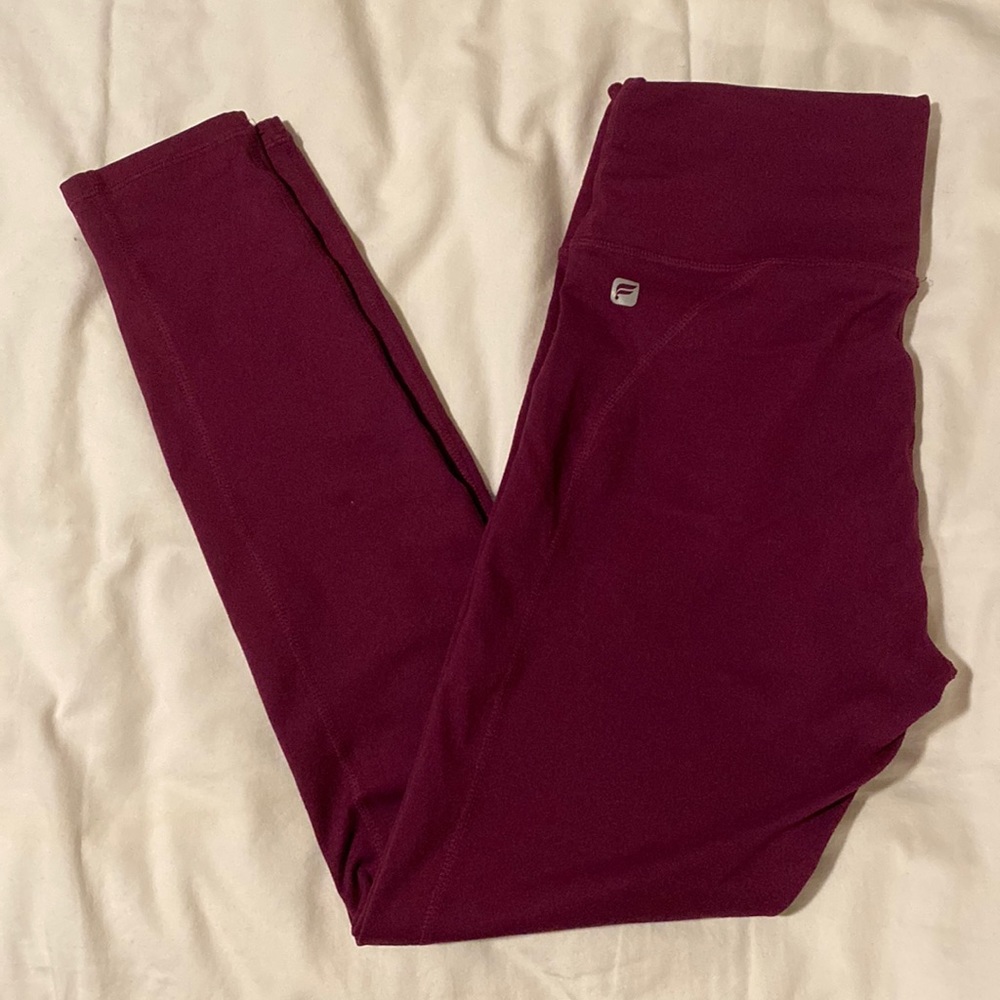Berry Colored Fabletics Compression Leggings - image 1